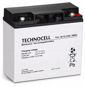 Technocell TCL18-12 TECHNOCELL akumulátor AGM 12V 18Ah
