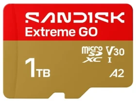 SanDisk Extreme GO microSDXC 1 TB / Pamäťová karta / čítanie 240 MB/s / zápis 160 MB/s (SDSQXGN-1T00-GN6MN)