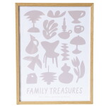 Bella Rose Plakát Family Treasures Beige / Cream 70 x 100 cm