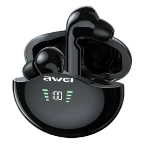 Awei T12P čierna / Bezdrôtové slúchadlá / TWS / Bluetooth 5.3 / dobíjacie púzdro (T12P)
