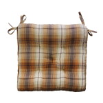 MADAM STOLTZ Prešívaný podsedák Checked Pumpkin Spice