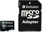 Verbatim MicroSDXC 128 GB pamätová karta s SD adaptérom / Class 10 / R: 90 MBps / W: 10 MBps (44085)