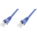 Telegärtner 100008465 RJ45 sieťové káble, prepojovacie káble CAT 6A S/FTP 3.00 m modrá samozhášavý, s ochranou, samozhášavý, bez halogénov, UL certifikácia 1 ks; 100008465
