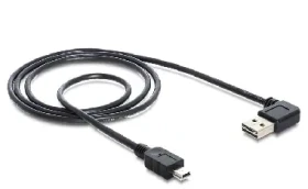 DeLock kábel Easy USB 2.0 A samec / pravouhlý USB 2.0 mini samec / 1 m (83378)