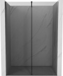 MEXEN/S - Velár posuvné sprchové dvere 130, grafit, grafit kartáčovaná 871-130-000-41-66