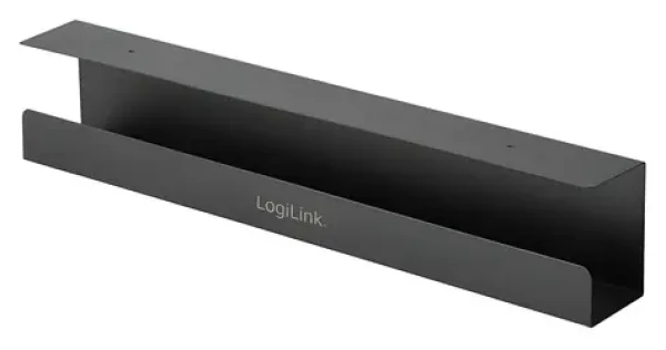 LogiLink KAB0070 čierna / Káblový žľab pod stôl / kov / nosnosť 5 kg / 60 cm (KAB0070)