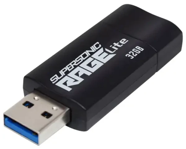 Patriot Supersonic Rage Lite 32GB čierna / Flash Disk / USB 3.2 Gen 2 - (USB-A 3.1) / dopredaj (PEF32GRLB32U)