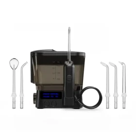 TrueLife AquaFloss Station F300 čierna / ústna sprcha / 3 režimy / 600 ml / 6 trysiek (TLSFMAFSF30BA)