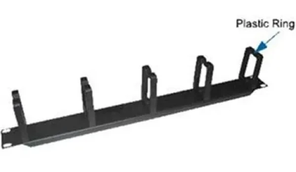 DATACOM 19 vyväzovací panel 1U 5x tvrdé plast. oko 3x6cm (50271208)