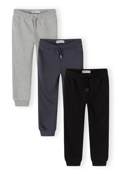 Tepláky slim-fit s elastickým pásom a sťahovacou šnúrkou 3pack Minoti 29FLEECE287 - 116/122 | 6/7let