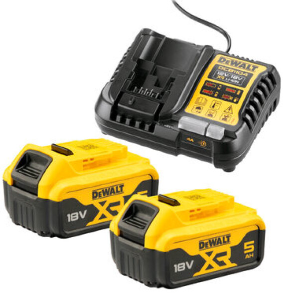 DeWalt DCB1104P2 / Sada nabíjačka DCB1104 + 2x Akumulátor 5Ah (DCB1104P2)