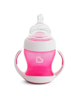 Munchkin - Hrnček pre prvé dúšky 118 ml - ružová / od 4 mesiacov (5019090517867)