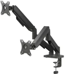 Savio UM-04 čierna / Stolný držiak pre 2 monitory / 17 "- 32" / VESA 100x100 / naklápací, otočný (UM-04)