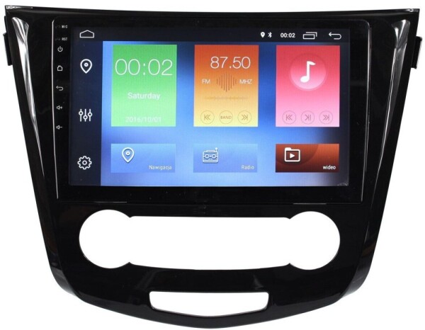 NoName Radio Navigácia GPS Nissan Qashqai 2, X-Trail 2014+ Android klimatyzacja manualna