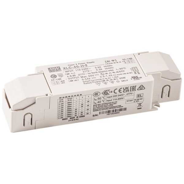 MEAN WELL XLC-40-H-BSN LED driver 40.0 W 0.6 - 1.4 A 9 - 54 V; XLC-40-H-BSN