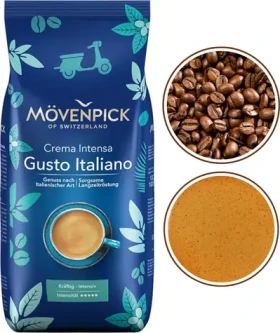 Mövenpick Gusto Italiano Crema 1 kg / Zrnková káva / 90% Arabica 10% Robusta (MOV-4)