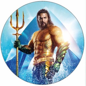 Jedlý papier Aquaman s trojzubcom, 19,5 cm - Pictu Hap