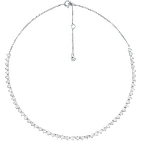 Michael Kors Luxusný strieborný náhrdelník so zirkónmi Tennis MKC1612AN040