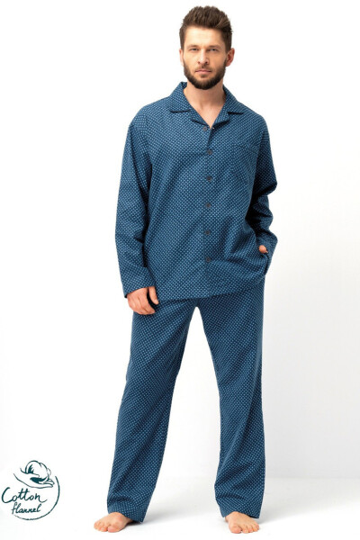 PÁNSKE PYŽAMO MNS 815 B25 3XL-4XL námořní 4XL