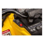 Mamido Detská elektrická štvorkolka Can-Am Outlander ATV 4x200W žltá