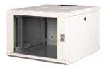 Digitus Unique sivá / Nástenný rozvádzač / 19" / 7U / 420x600x600 mm / sklenené dvere / IP20 (DN-19 07U-6/6)