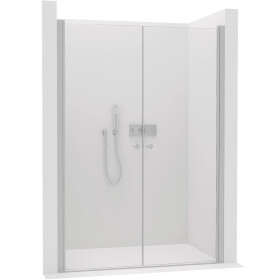 CERANO - Sprchové 2-krídlové dvere Antelo L/P - 6 mm - chróm, transparentné sklo - 240x190 CER-482140