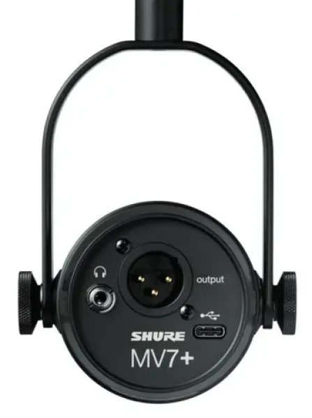 Shure MV7+ čierna / Dynamický mikrofón / XLR / USB-C / 50 - 16000 Hz (MV7+-K)