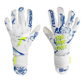 Pánske brankárske rukavice M 5370200-1089 bielo-modré - Reusch 8,5