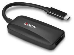 Lindy 43337 USB-C - DisplayPort 1.4 čierna / Prevodník / 8K 60Hz / HDCP 2.2 (43337)