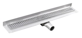 GELCO - MANUS ONDA podlahový žľab z nerezové oceli s roštom, nástenný, L-1250, DN50 GMO28