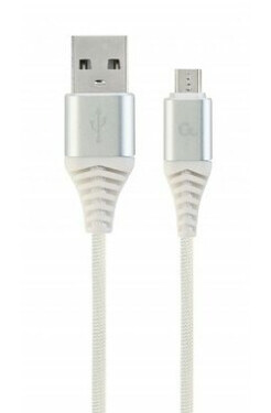 Gembird CC-USB2B-AMMBM-2M-BW2 Micro USB kábel 2 m biela / USB-A (M) - Micro USB (M) (CC-USB2B-AMMBM-2M-BW2)