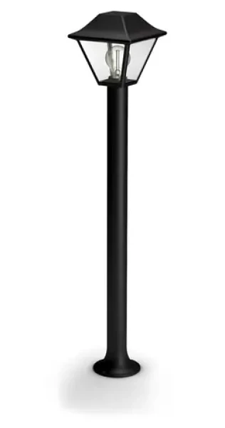 Philips Alpenglow čierna / Vonkajšie stĺpikové svietidlo / 90 cm / bez zdroja / E27 / IP44 (SKL000261807)
