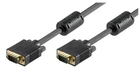 MicroConnect Kábel Full HD VGA (M) - VGA (M) 1m čierna / feritové jadrá (MONGG1FB)