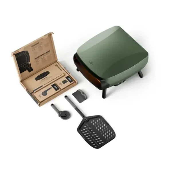 Witt Piccolo Rotante 16" zelená + toolbox / pec na pizzu / 500 ° C / na plyn / pizza do 40.5cm (100000913)