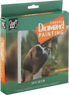 GRAFIX Diamantové maľovanie na ráme Šteňa