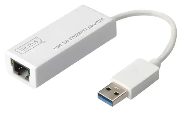 Digitus DN-3023 biela / Sieťová karta / USB 3.0 / Gigabit Ethernet / 10/100/1000 Mbps / RJ-45 (DN-3023)