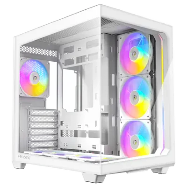 Antec C5 ARGB biela / ATX / 2x USB-A 3.2 / 1x USB-C 3.2 / 7x 120mm argb / bez zdroja / priehľadná bočnica (0-761345-10034-2)