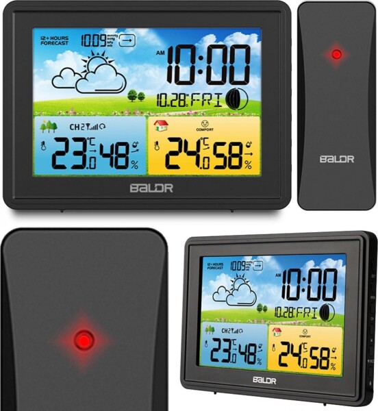 Berdsen Meteostanica s displejom BD-908 Čierna