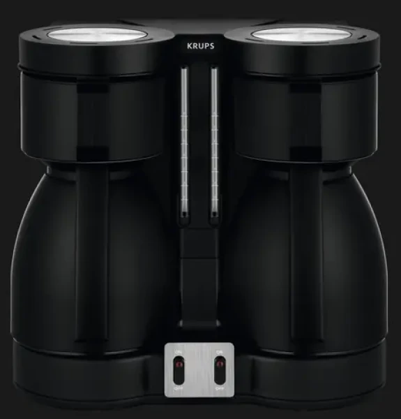 Krups KT 8501 Duothek Thermo čierna / Kávovar na prekvapkávanú kávu / 1700 W / 2x termoska (KT 8501 DUOTHEK THERMO)