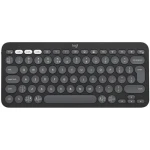 Logitech K380s Pebble Keys 2 šedá / Bezdrôtová klávesnica / BT / USB / CZSK Layout (920-011851CZS)