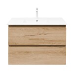 Kúpeľňová skrinka 2 zásuvková s umývadlom SAT B-Way 79x50x45 cm dub mat BWAY280OAKU4B2 BWAY280OAKU4B2