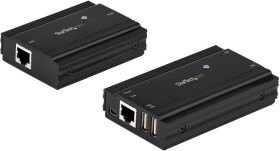 StarTech StarTech.com 4 Port USB 2.0 Extender-Hub uber ein einzelnes CAT5e/CAT6 Ethernet Kabel (RJ45) - 100 m - USB Extender Hub Adapter - Metallgehause - Externe Stromversorgung - 480 Mbit/s (USB2004EXT100) - USB-Erweiterung - USB 2.0 - uber CAT 5e/...