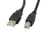 Lanberg čierna / Kábel USB / USB 2.0 / typ A (M) - typ B (M) / 0,5 m (CA-USBA-11CC-0005-BK)