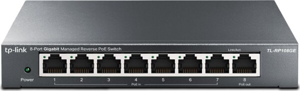 TP-LINK TL-RP108GE / Reverzný switch / 8x1000Mbps / PoE (TL-RP108GE)