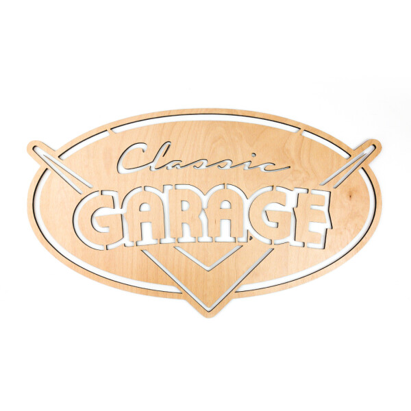 Veselá Stena Drevená nástenná dekorácia Classic garage