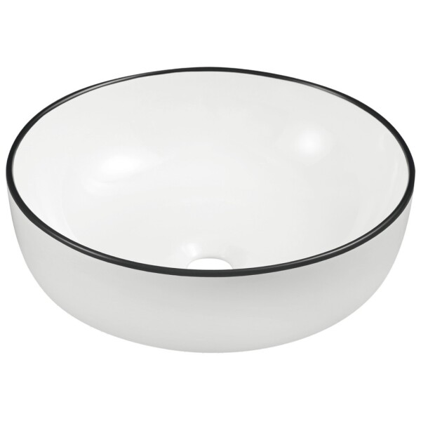 KERRA - Umývadlo na dosku KR-98 WH/BL 5907548123213