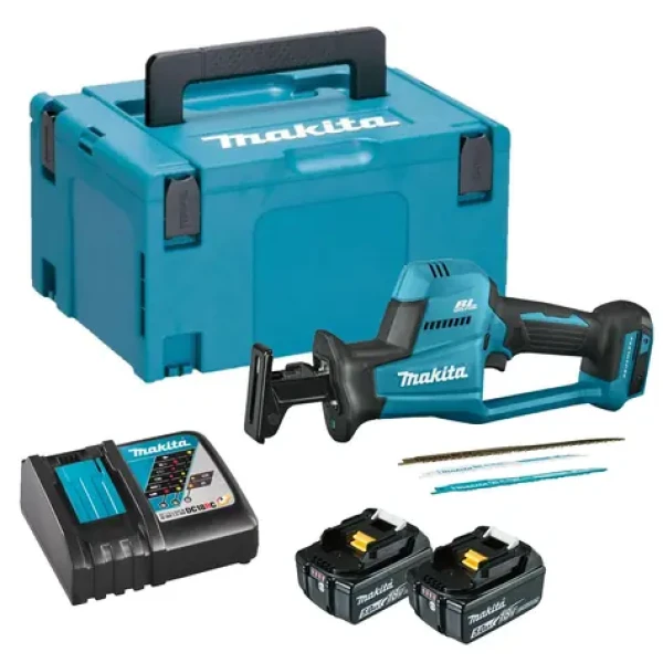 Makita DJR189RTJ / Aku mečová píla / 18V / 22mm / 3100 z-min / 2x 5.0Ah (MDJR189RTJ)