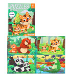 Mamido Mamido Magnetické puzzle 4v1 zvieratká MT1571