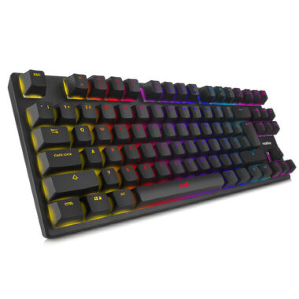 Niceboy ORYX K300X herná klávesnica OUTEMU Blue RGB podsvietenie USB 1.5m CZ layout (oryx-k-300x)