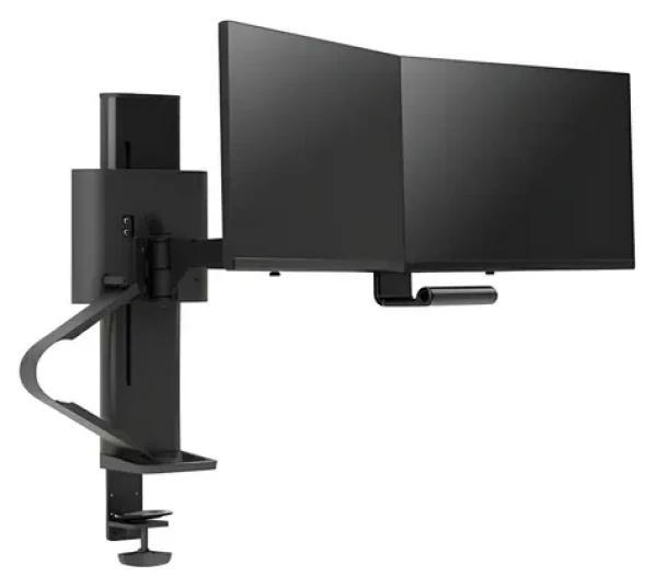 Ergotron Trace čierna / Rameno pre 2 monitory / VESA 75x75 a 100x100 / nosnosť 9,8 kg / výškovo nastaviteľné 279 mm (45-631-224)